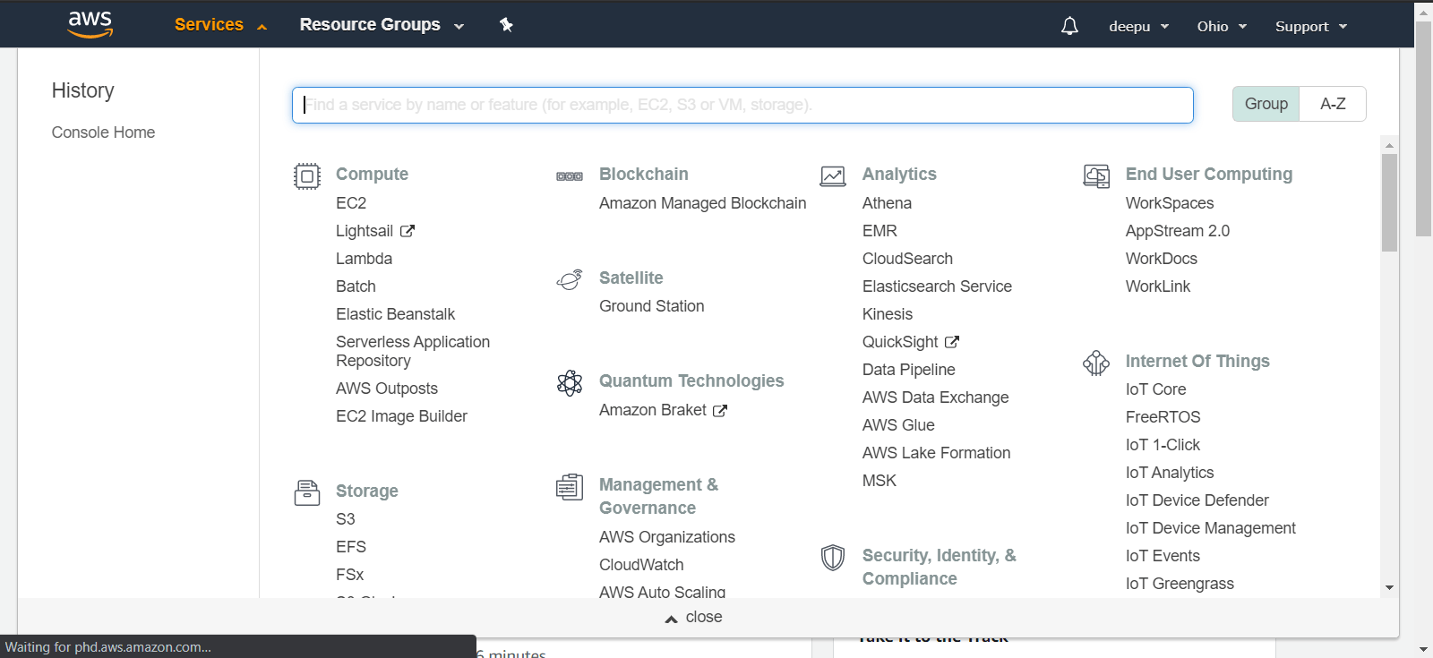 how to create aws 