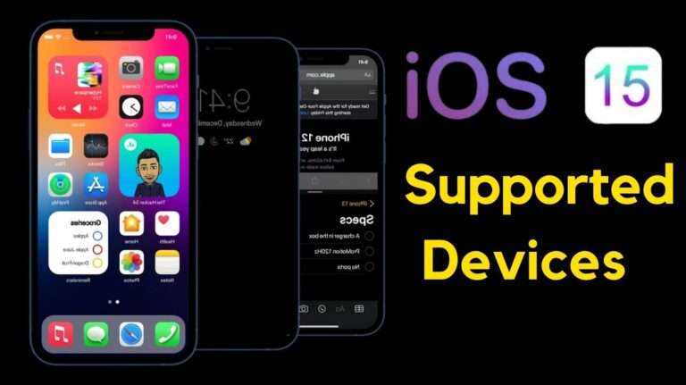 iOS 15 Supported iPhones